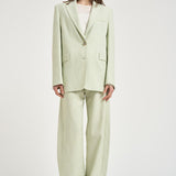 Giacca donna monopetto verde pastello 106529A2W6 FAITHS79 PINKO 