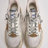Sneakers uomo Forty2 bianca e marrone GMF00630 F00795711981 GOLDEN GOOSE 