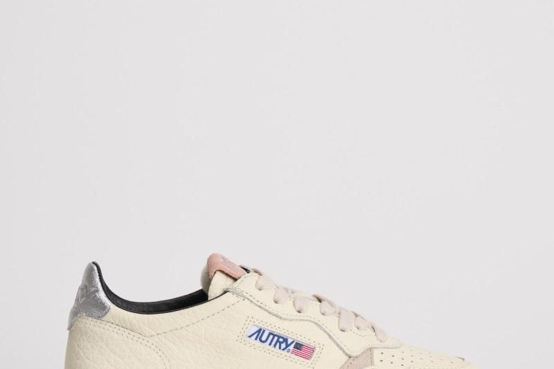 Sneakers donna Medalist panna, argento e rosa AULW LE18 AUTRY 