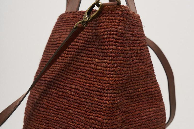 IBELIV Borsa donna Mirozy a mano in rafia MIROZY WOOD IBELIV 