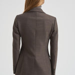 Giacca donna doppiopetto Powo tortora D420021X POWO024CASTAGNA P.a.r.o.s.h. 