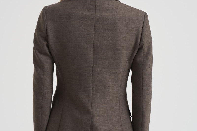 Giacca donna doppiopetto Powo tortora D420021X POWO024CASTAGNA P.a.r.o.s.h. 