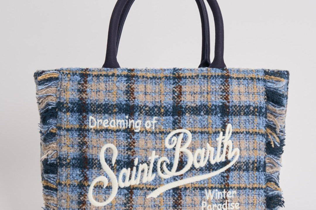 Borsa donna Colette tweed celeste COLETTETWD CK3121 MC2 SAINT BARTH 