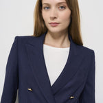 Giacca donna blu doppiopetto J Parigi JPARIGI10B 340159EB849 TAGLIATORE 
