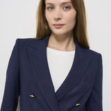 Giacca donna blu doppiopetto J Parigi JPARIGI10B 340159EB849 TAGLIATORE 