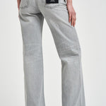 Jeans donna gamba dritta in denim grigio 12023 WASHEDGREY ANINE BING 