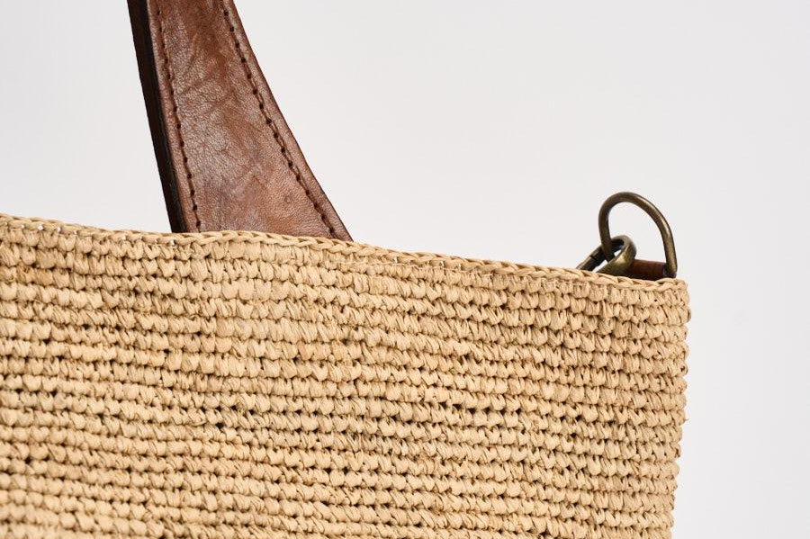 Borsa donna Mirozy in rafia beige MIROZY TEA IBELIV 