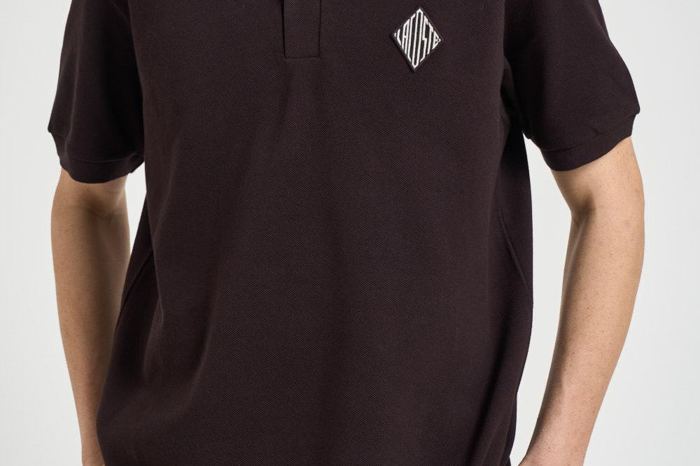 Polo uomo a manica corta marrone PH0034 3LA LACOSTE 