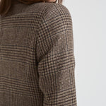 Giacca donna doppiopetto J Parigi pied de poule marrone JPARIGI10B 440010MORO TAGLIATORE 