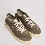 Sneakers uomo Medalist low suede verde militare AULM UH04 AUTRY 