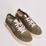 Sneakers uomo Medalist low suede verde militare AULM UH04 AUTRY 