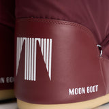 Stivale donna da neve alto in nylon bordeaux 1400440 D013BURGUNDY MOON BOOT 