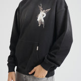 Felpa uomo Archangel grigio antracite MLM4238 BLACK REPRESENT 