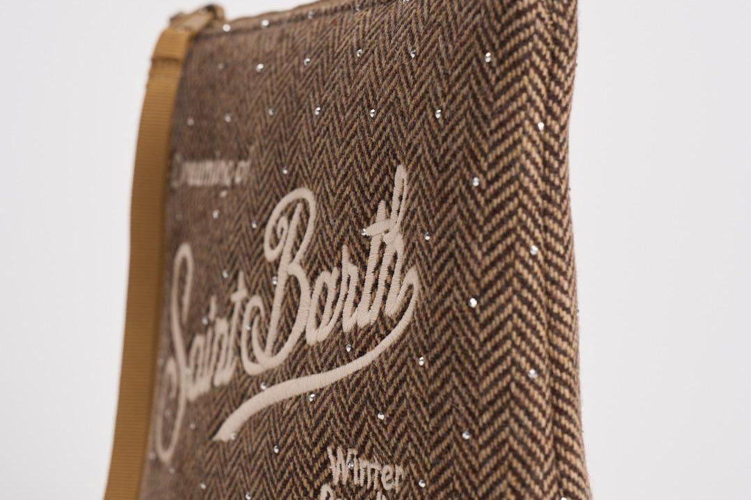 Pochette donna Aline in lana beige ALINE WOOLHER11 MC2 SAINT BARTH 