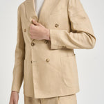 Abito uomo beige in lino MERINI ABS707BEIGE ACCADEMIE TESSILI 