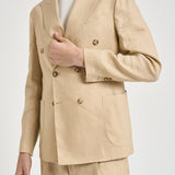 Abito uomo beige in lino MERINI ABS707BEIGE ACCADEMIE TESSILI 