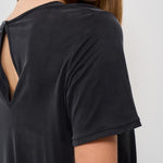 T-shirt donna girocollo nera 25709 10 RRD 