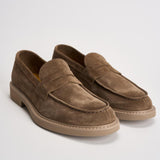 Mocassino uomo in suede tortora 2405 VISONEM08 DOUCAL'S 