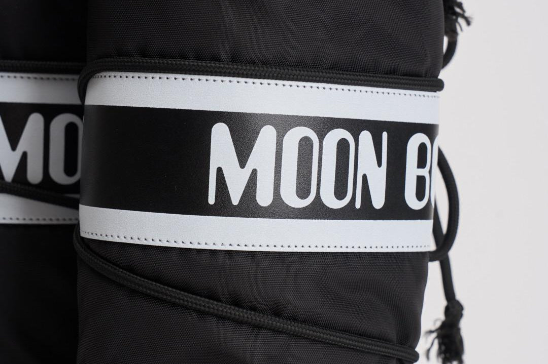 Stivale donna da neve alto in nylon nero 1400440 N001BLACK MOON BOOT 