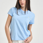 T-shirt donna girocollo celeste 211B14605 019 RALPH LAUREN 