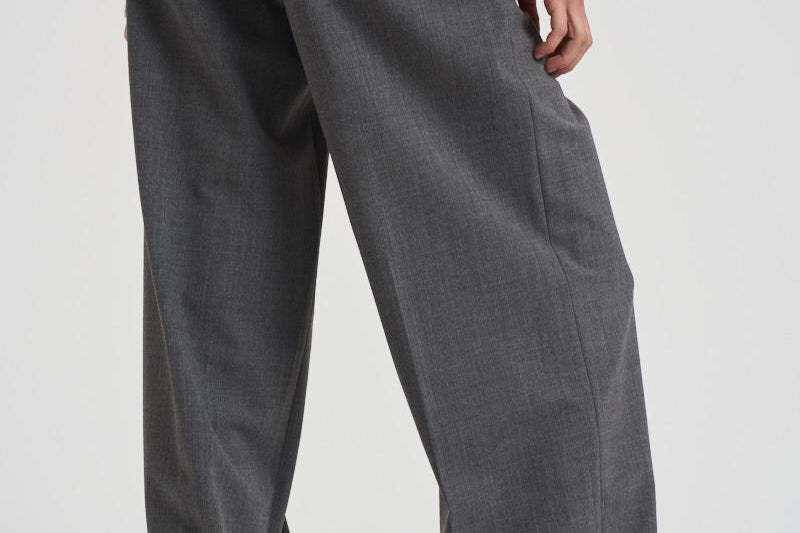 Pantaloni a gamba larga donna C3104 W0206MEDIUMGREY THE LATEST 