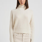 Dolcevita donna a costine Julina panna 2025373 CREAM LISA YANG 