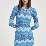 Abito midi donna multicolor blu IMANY 01128L MC2 SAINT BARTH 