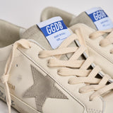 Sneakers uomo Super star bianca e grigia GMF00102 F00535911166 GOLDEN GOOSE 