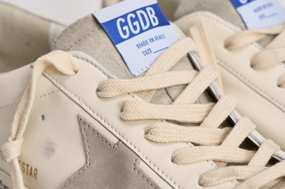 Sneakers uomo Super star bianca e grigia GMF00102 F00535911166 GOLDEN GOOSE 