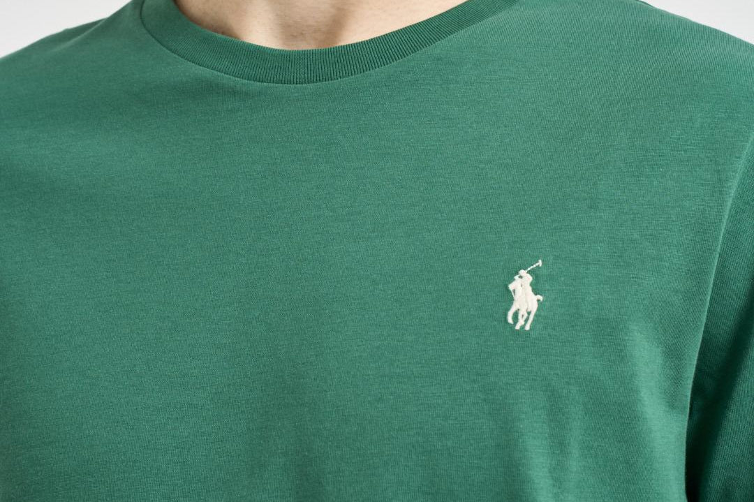 T-shirt uomo girocollo verde 710671438 422 RALPH LAUREN 