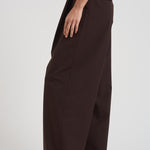 Pantaloni a gamba larga donna C3104 W0206BROWN THE LATEST 