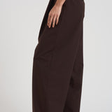 Pantaloni a gamba larga donna C3104 W0206BROWN THE LATEST 