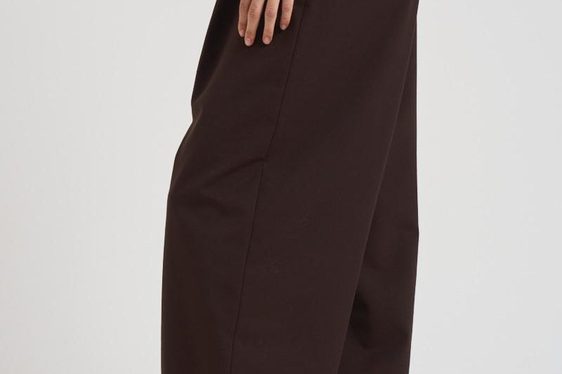 Pantaloni a gamba larga donna C3104 W0206BROWN THE LATEST 