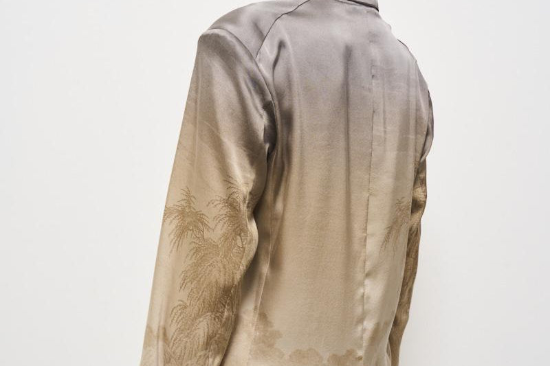 Giacca donna doppiopetto in seta Adastrgum beige 12226 514923 PIERRE-LOUIS MASCIA 