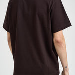 T-shirt uomo girocollo marrone TH0028 3LSA LACOSTE 