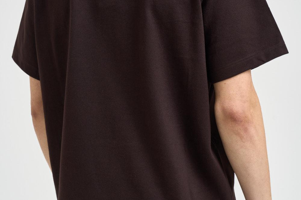 T-shirt uomo girocollo marrone TH0028 3LSA LACOSTE 