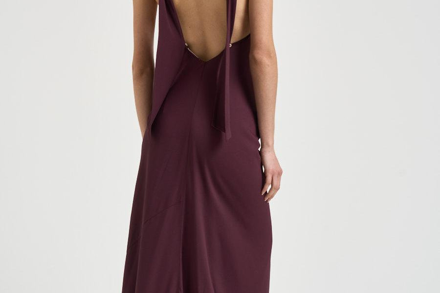 Abito donna lungo bordeaux 14884 2543 FORTE FORTE 