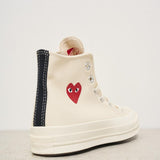 Sneakers Converse donna Chuck 70 panna K129 WHITE COMME DES GARCON PLAY 