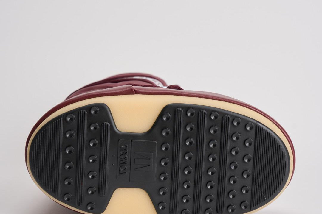 Stivale donna da neve alto in nylon bordeaux 1400440 D013BURGUNDY MOON BOOT 