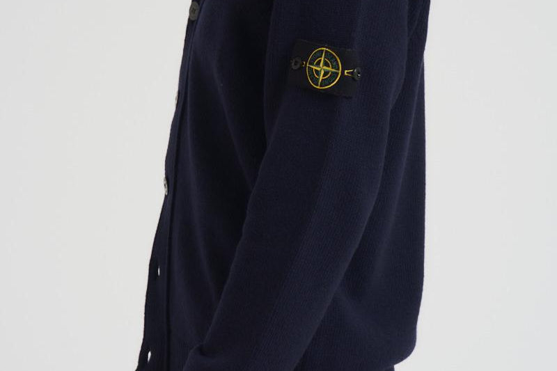 Cardigan uomo con bottoni blu 5100047 S00A3V0020 STONE ISLAND 