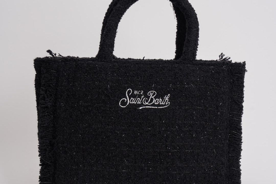 Borsa donna Colette Tweed nera COLETTETWD 00 MC2 SAINT BARTH 