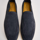 Mocassino uomo in suede blu 3413 VISONEB15 DOUCAL'S 