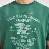 T-shirt uomo con stampa verde 710B13522 001 RALPH LAUREN 