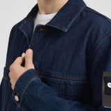 Giacca uomo stile camicia in denim scuro Q100027S00J7 VJ201 STONE ISLAND 