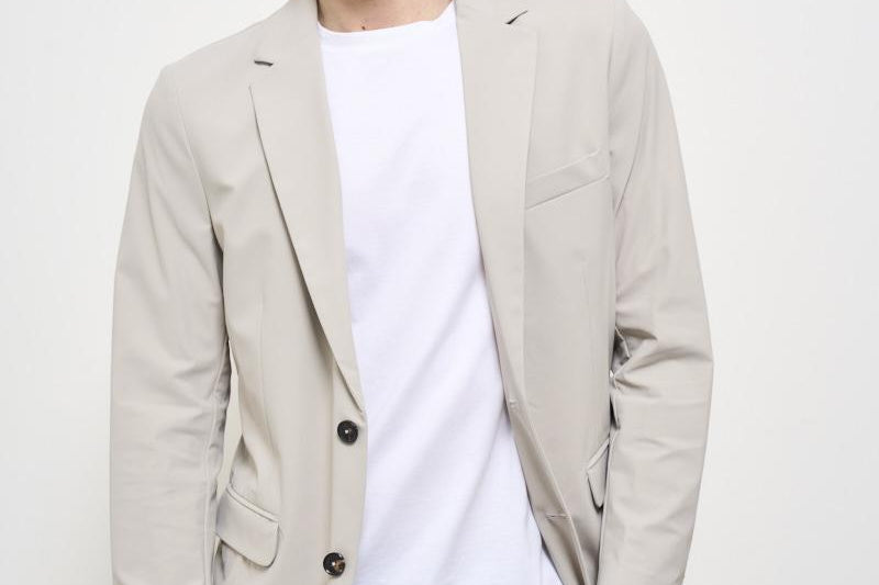 Giacca uomo monopetto beige 25050 85 RRD 