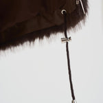 Eco Pelliccia donna over marrone scuro 9029 DARKCOFFEE SWORD 6.6.44 