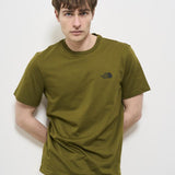 T-shirt uomo girocollo verde NF0A87NG PIB1 THE NORTH FACE 