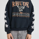 Felpa uomo con cappuccio grigia HO10012 VINTAGEBLACK0027 RHUDE 