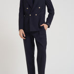 Abito uomo doppiopetto blu notte BOLGHERIPO 40011211 BRIGLIA 