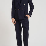 Abito uomo doppiopetto blu notte BOLGHERIPO 40011211 BRIGLIA 